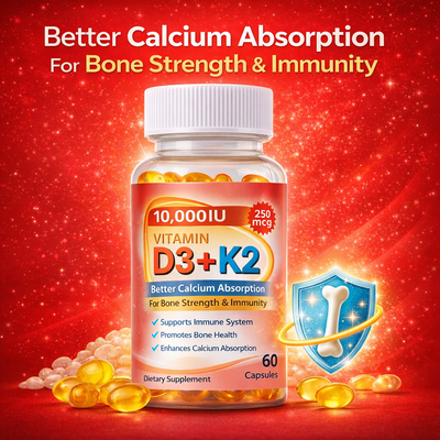 Vitamin D3K2: Better Calcium Absorption For Bone Strength & Immunity