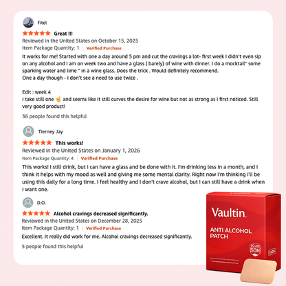 Vaultin Anti-Alcohol Craving Patch